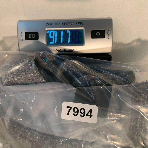 Banana Republic GEO Tweed Academy Blazer Gray White Lined Size 6 Wool Blend - Picture 15 of 15